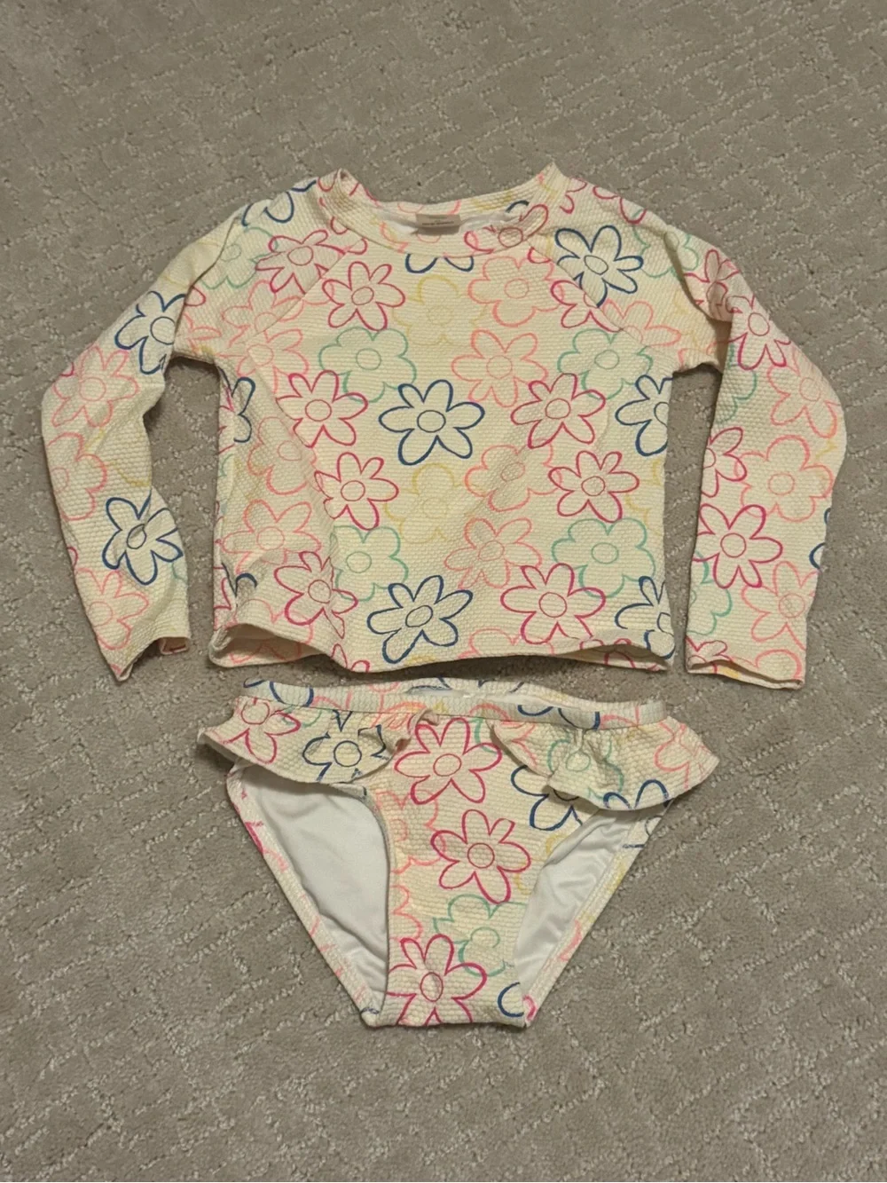 Carter Old Navy Toddler Baby Girl Swimsuit Bundle Rash Guard Bikini 2T
